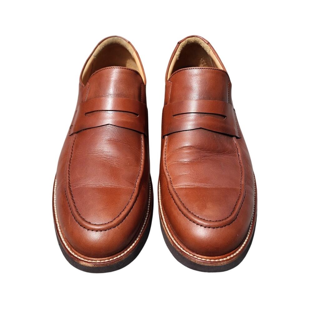 Samuel Hubbard Ivy Legend Cognac Leather Penny Loafers 14 - Picture 3 of 9